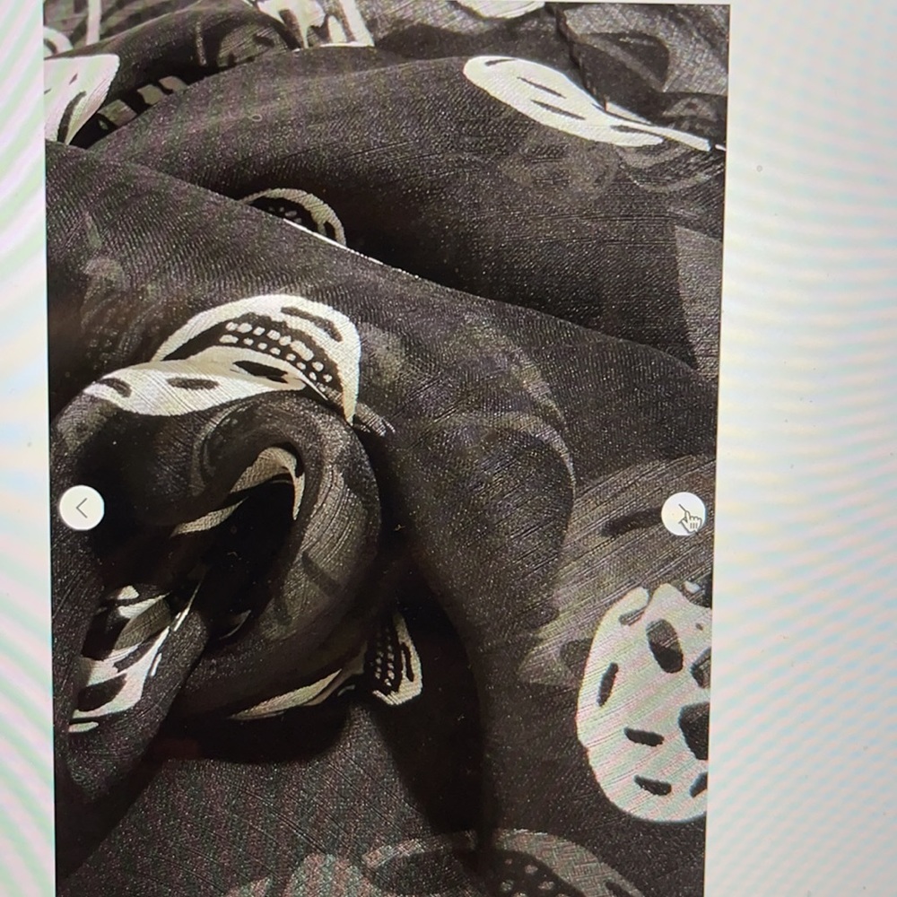 Alexander McQueen Printed Silk-chiffon Scarf NWT - Picture 8 of 8